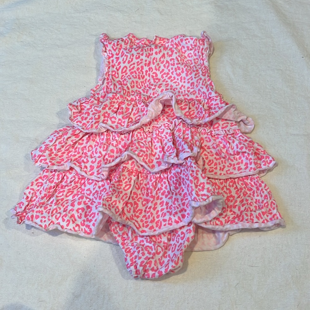 Carter's Pink Leopard Ruffle Dress - Picture 6 of 9